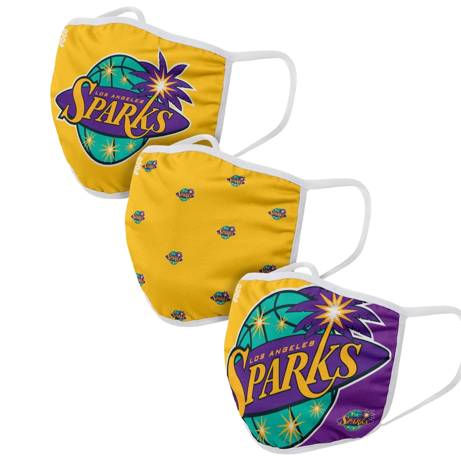Adult Los Angeles Sparks 3Pack Dust mask with filter